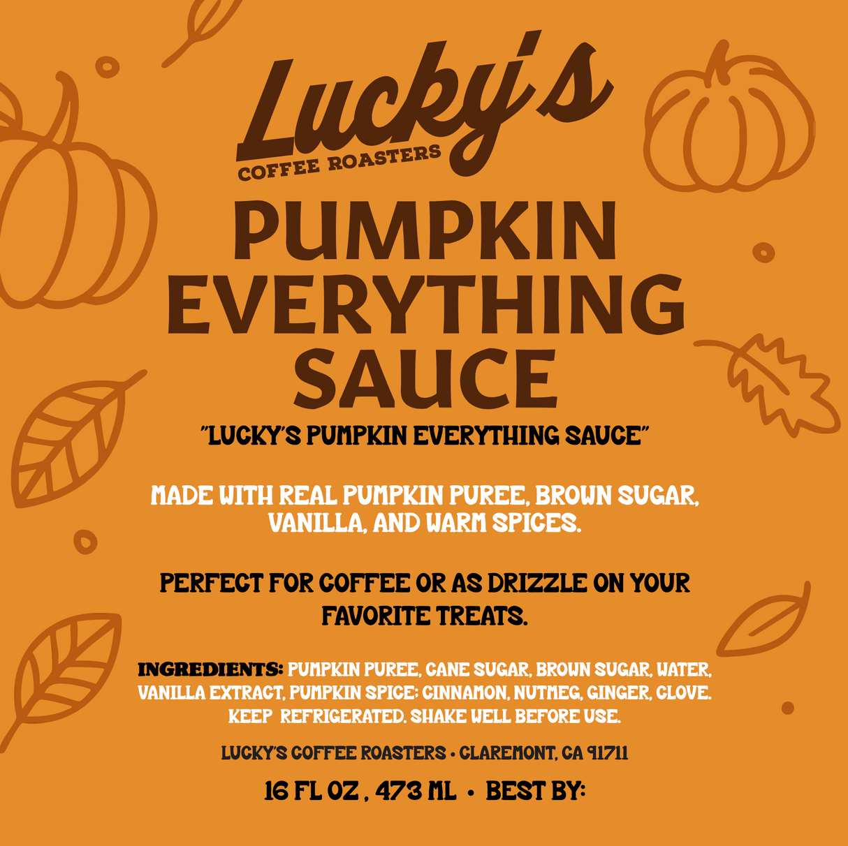 Lucky's EVERYTHING Pumpkin Sauce
