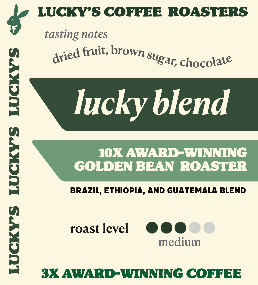 Award Winning • Lucky Blend • Washed/Natural